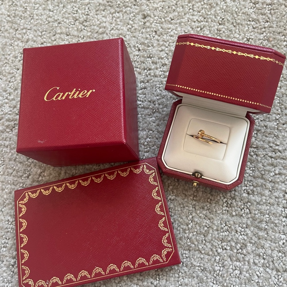 Yellow Gold Cartier Nail ring Small (size 51)
